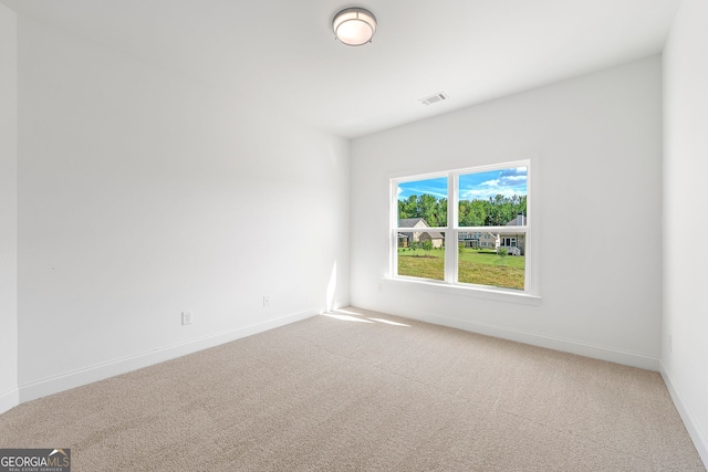 view of carpeted empty room