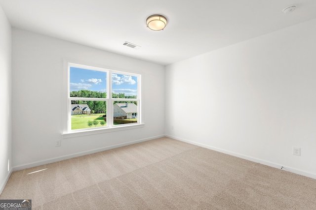 view of carpeted empty room