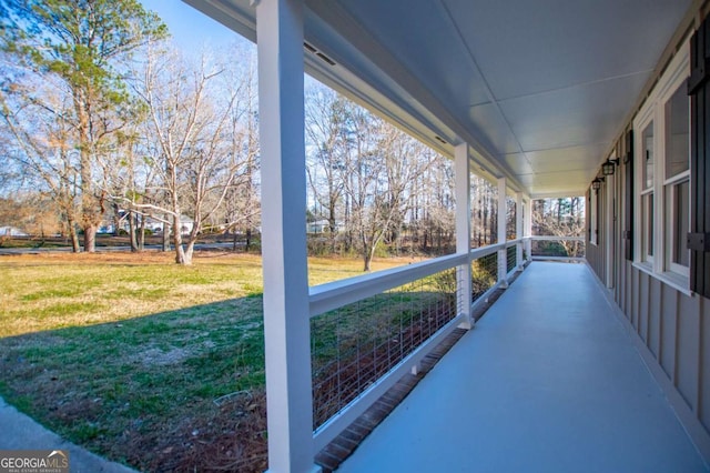 view of patio / terrace featuring a porch