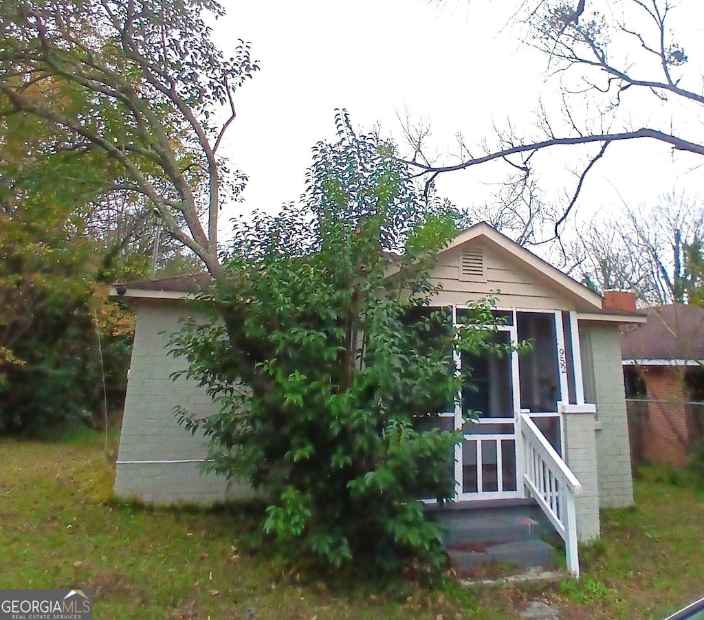 view of rear view of property