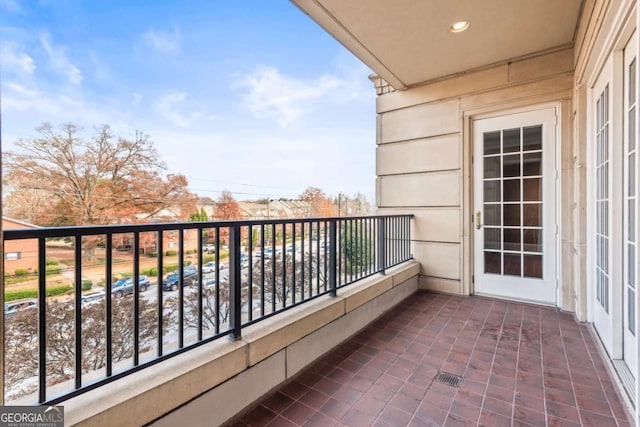 view of balcony