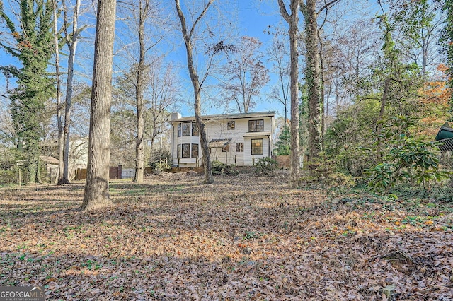 view of front of home