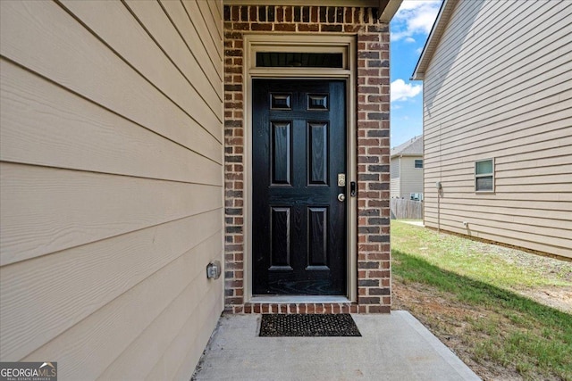 view of property entrance