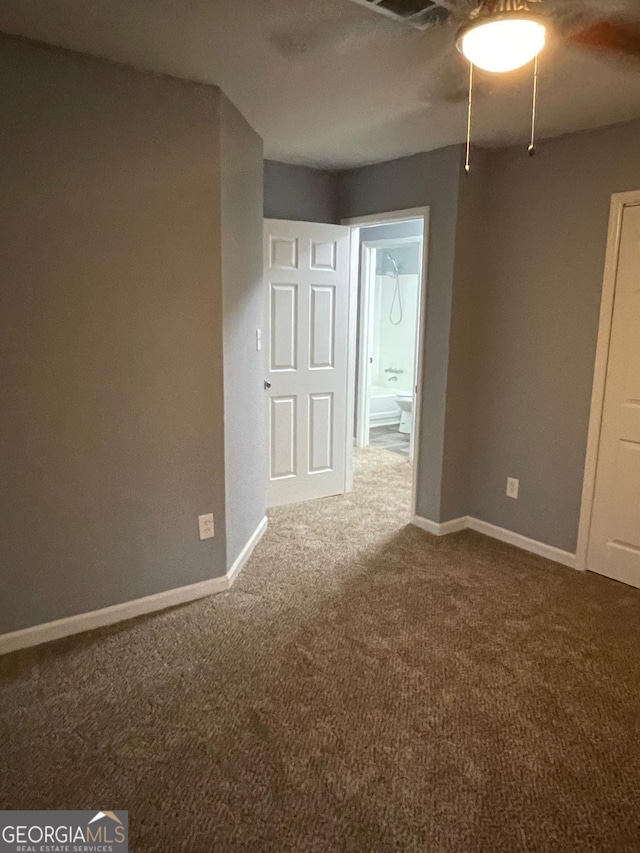 view of carpeted empty room