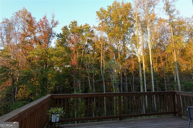 view of wooden terrace