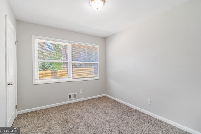 view of carpeted empty room