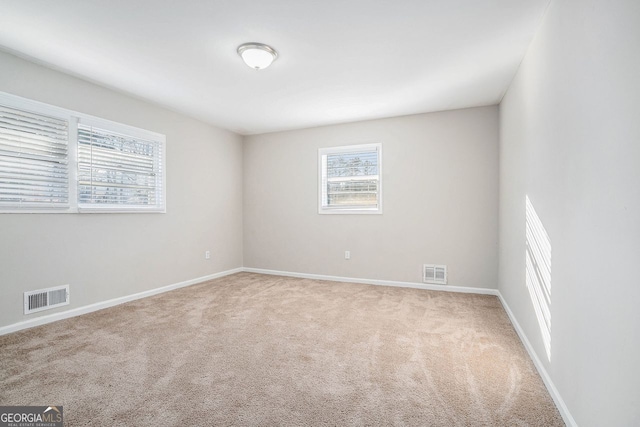 view of carpeted empty room