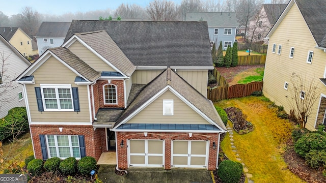 view of front of home featuring a garage