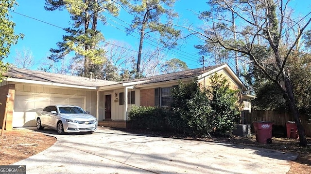 ranch-style house with a garage