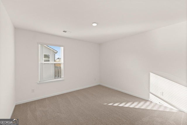 view of carpeted empty room