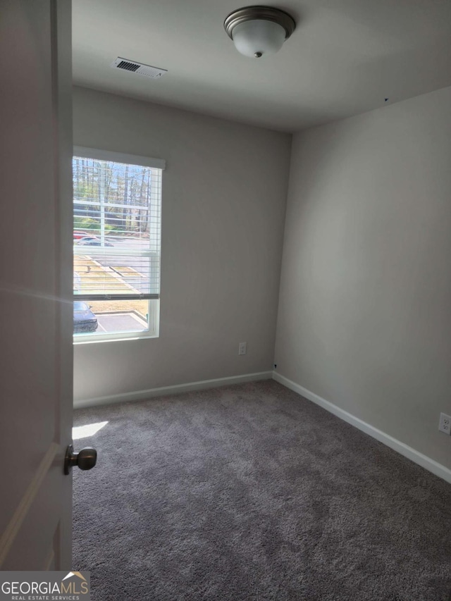 view of carpeted empty room