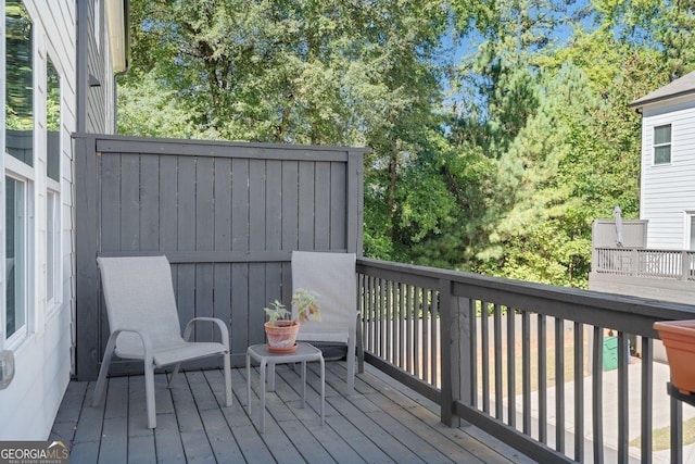 view of wooden terrace