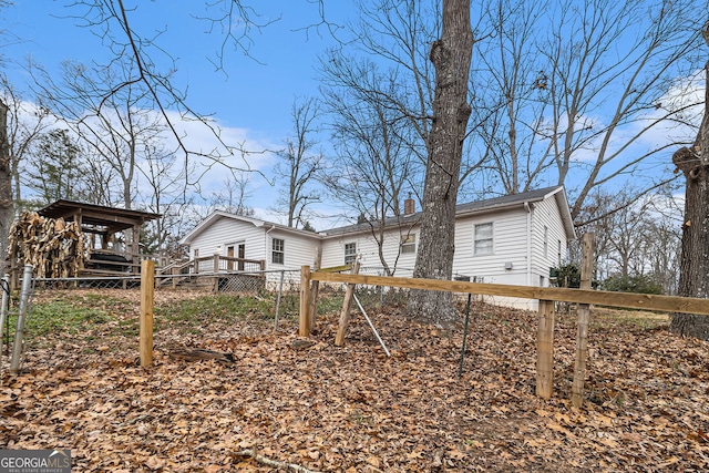 view of rear view of house