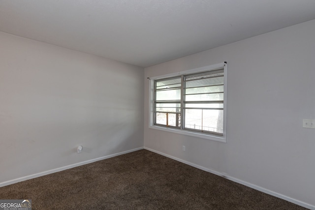 view of carpeted empty room