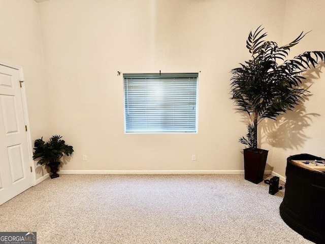 interior space with carpet floors