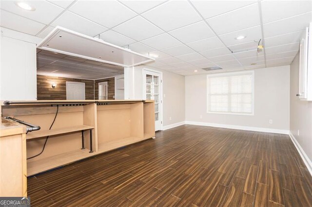 interior space featuring dark hardwood / wood-style floors