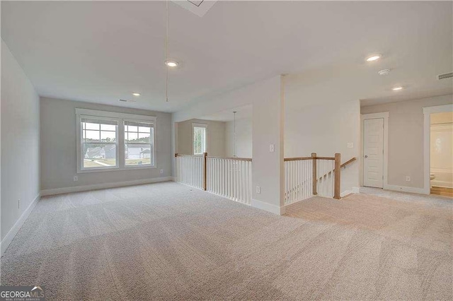 view of carpeted empty room