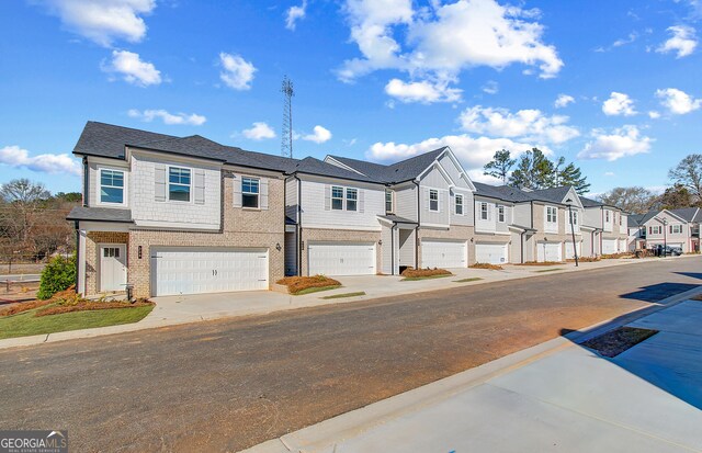 view of property featuring a garage