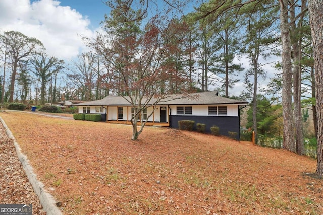 view of ranch-style home