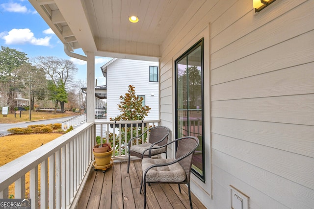 view of balcony