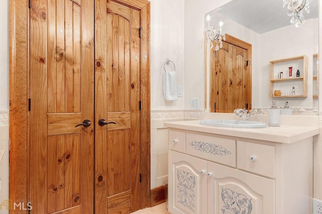 bathroom featuring vanity