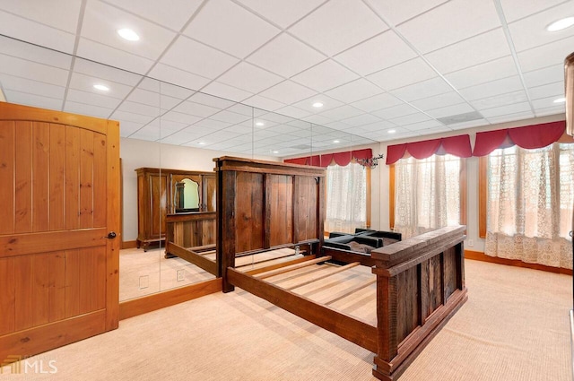 bedroom featuring carpet flooring