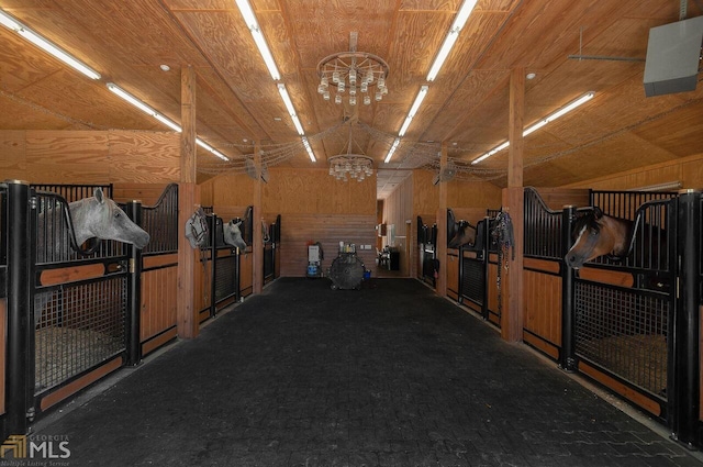 view of horse barn