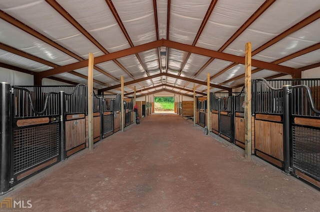 view of horse barn