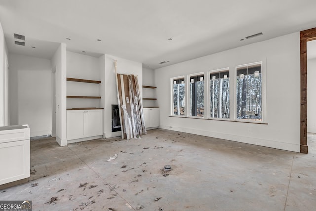 view of unfurnished living room