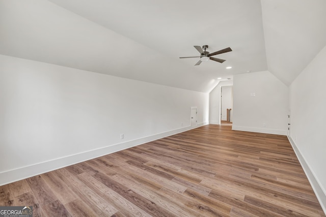 additional living space with lofted ceiling