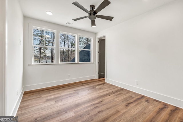 view of spare room