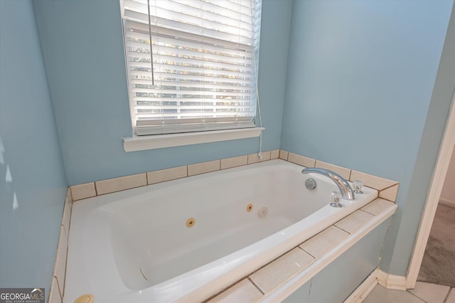 bathroom with a bathing tub