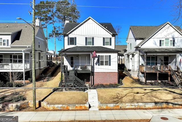 view of front of house with a porch