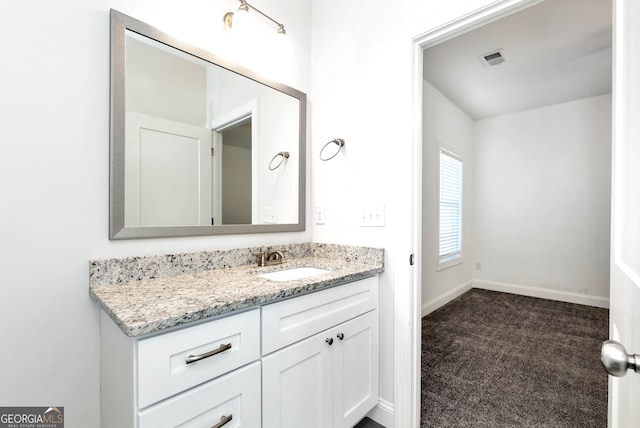 bathroom with vanity