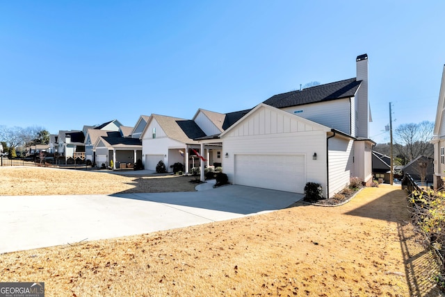 view of front of house featuring a garage