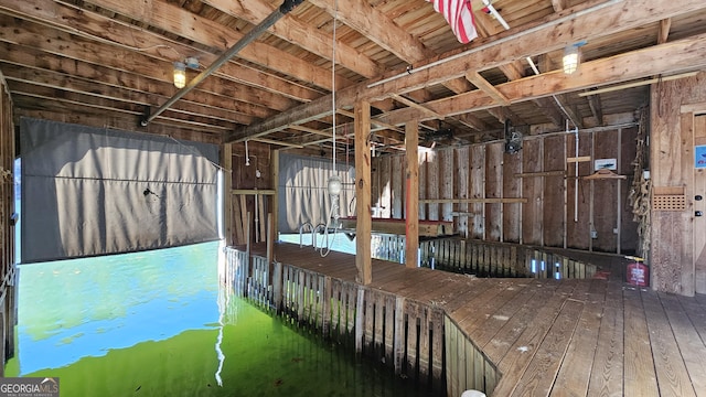 misc room featuring hardwood / wood-style floors