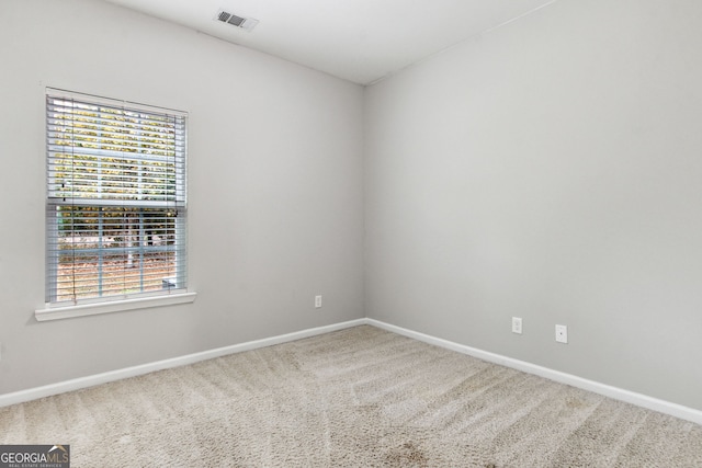 spare room with carpet floors