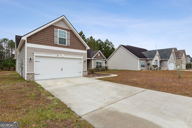 view of front of house featuring a garage