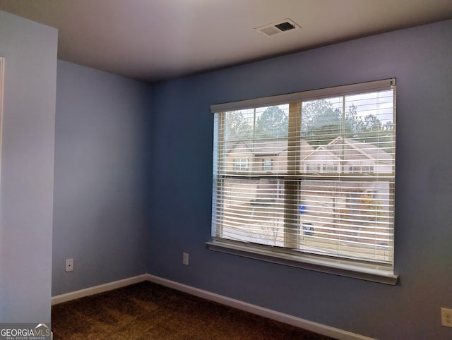 carpeted empty room featuring a healthy amount of sunlight