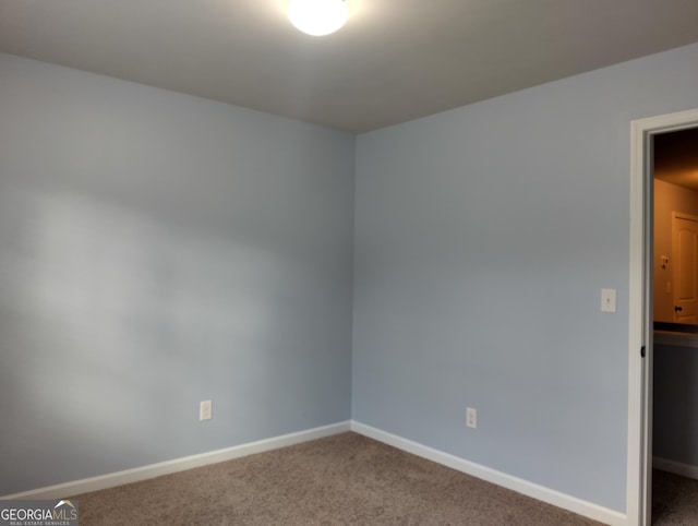 spare room with carpet floors