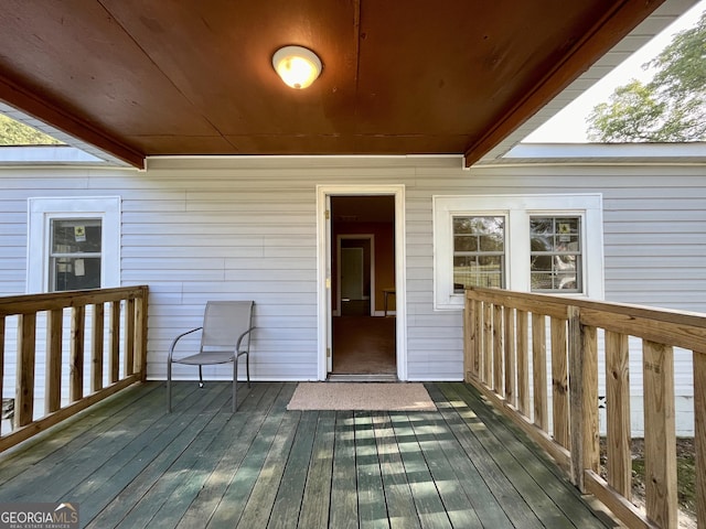 view of wooden terrace