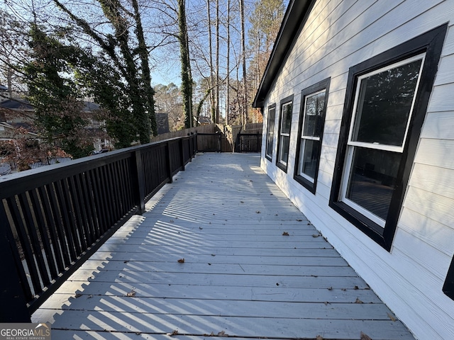 view of wooden terrace