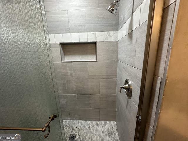 bathroom with walk in shower