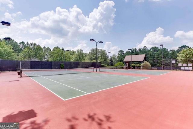 view of sport court with basketball court