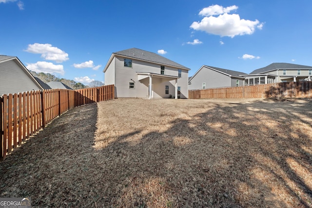 view of rear view of property