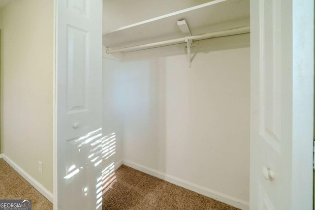 view of closet