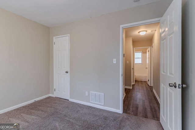 view of carpeted empty room