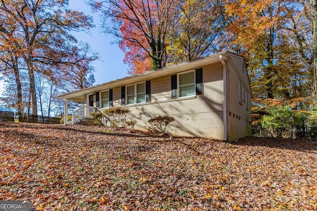 view of ranch-style home