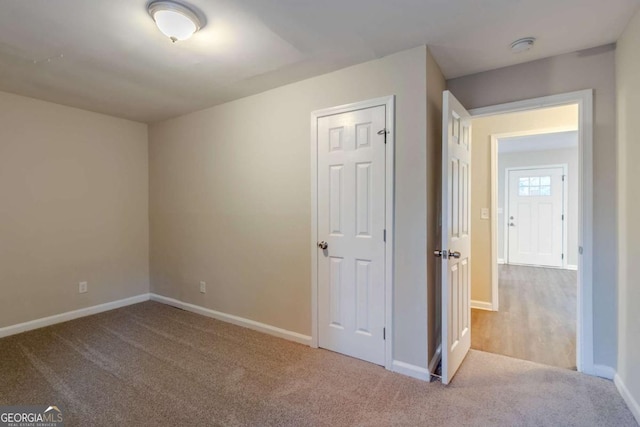 interior space with light carpet