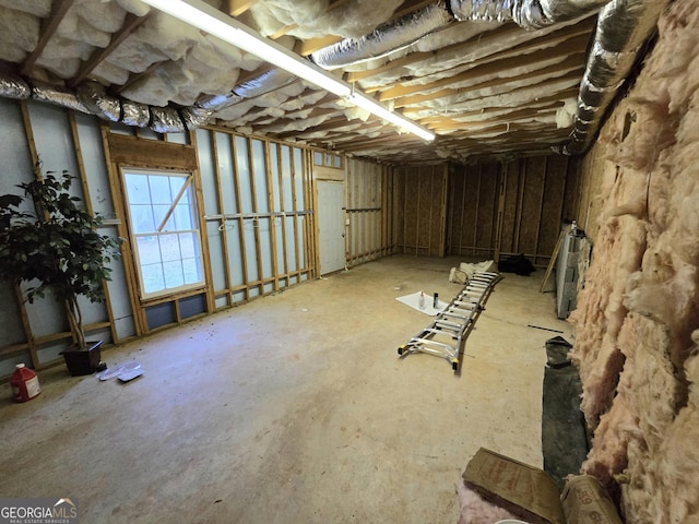 view of basement